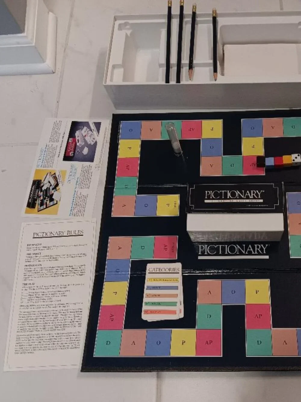 1985 First Edition Pictionary Game Vintage Near Mint